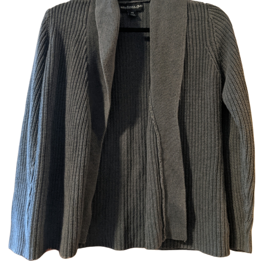 Monterey Bay Charcoal Cardigan Sweater